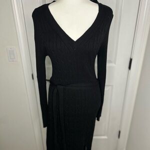 Elegant Black Knit Dress
